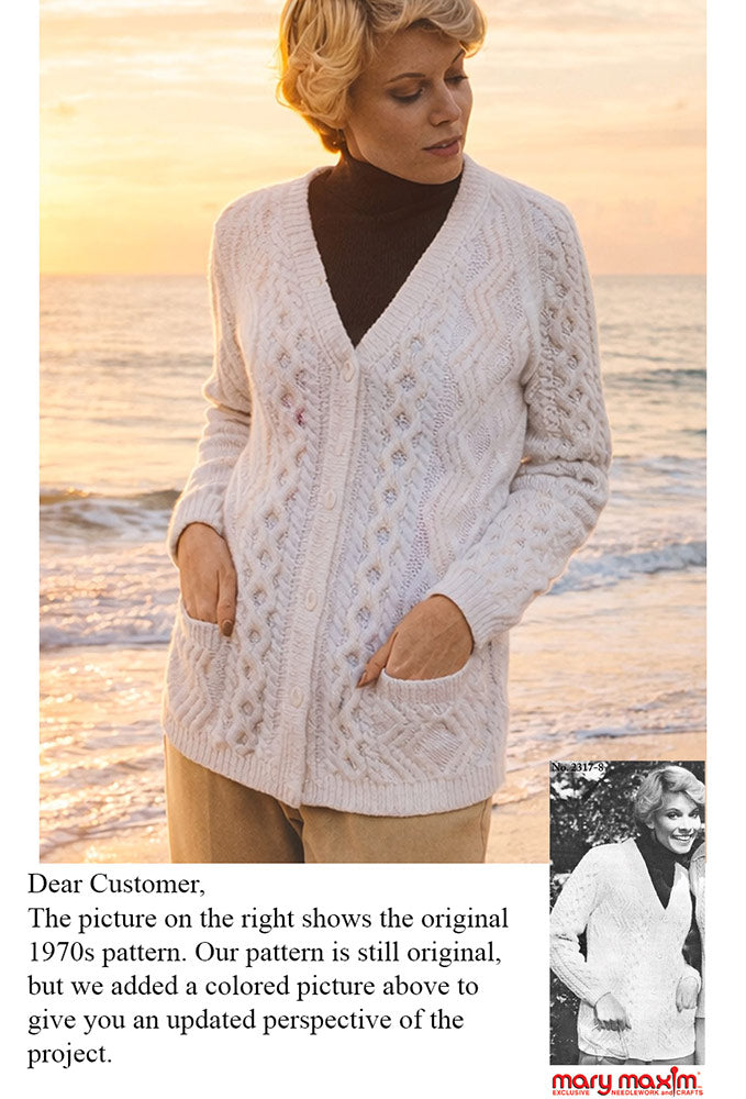 Patron de cardigan femme ou homme