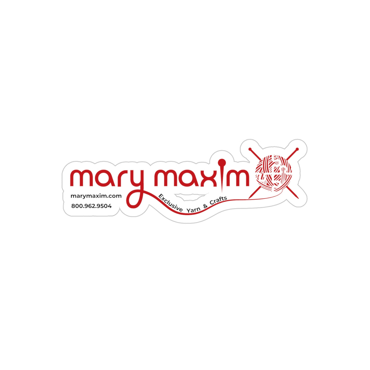 Mary Maxim Transparent Outdoor Sticker