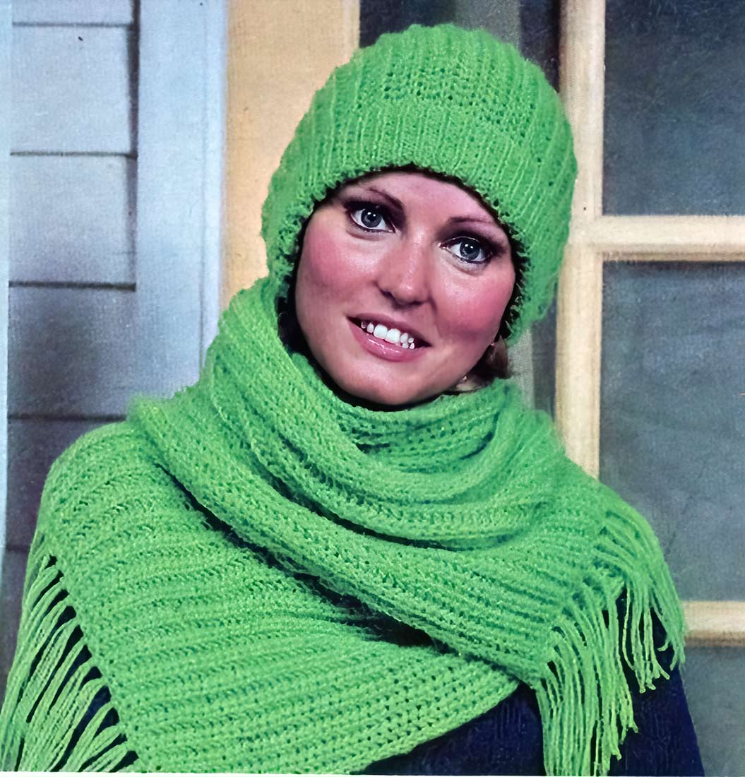 Patrón de bufanda y gorro