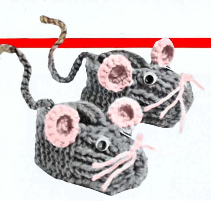 Patrón de zapatillas de ratón