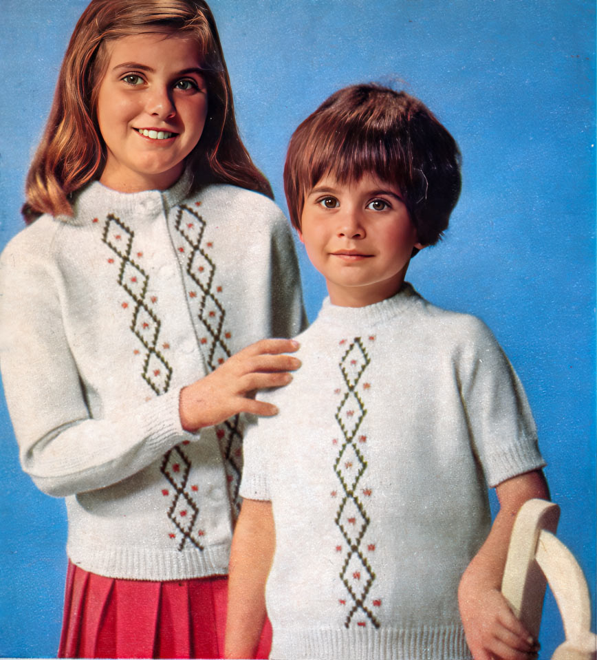 Child's Twinset Pattern - Sizes 2 - 6