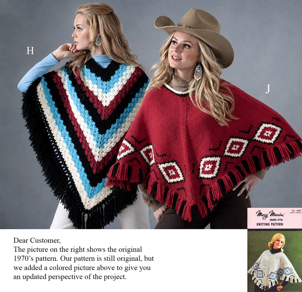 Ladies' Poncho Pattern