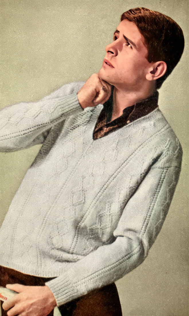 Man's V-Neck Pullover Pattern
