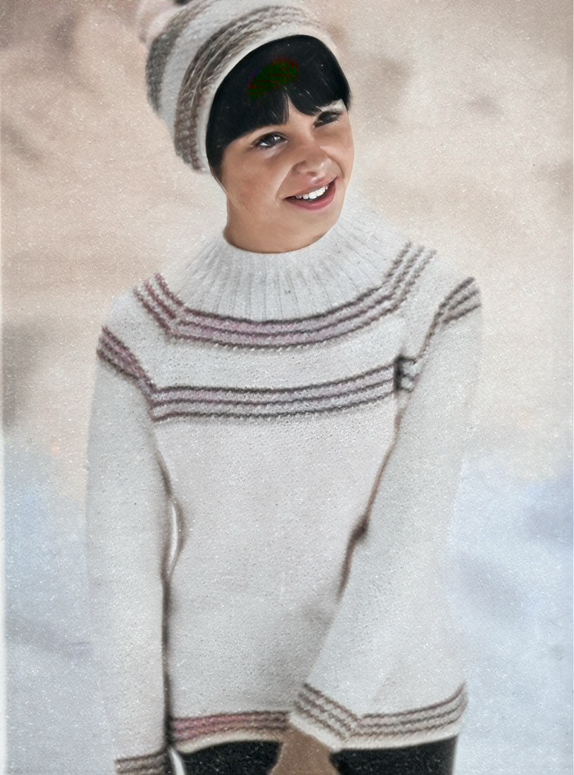 Ladies' Ski Sweater and Cap Pattern