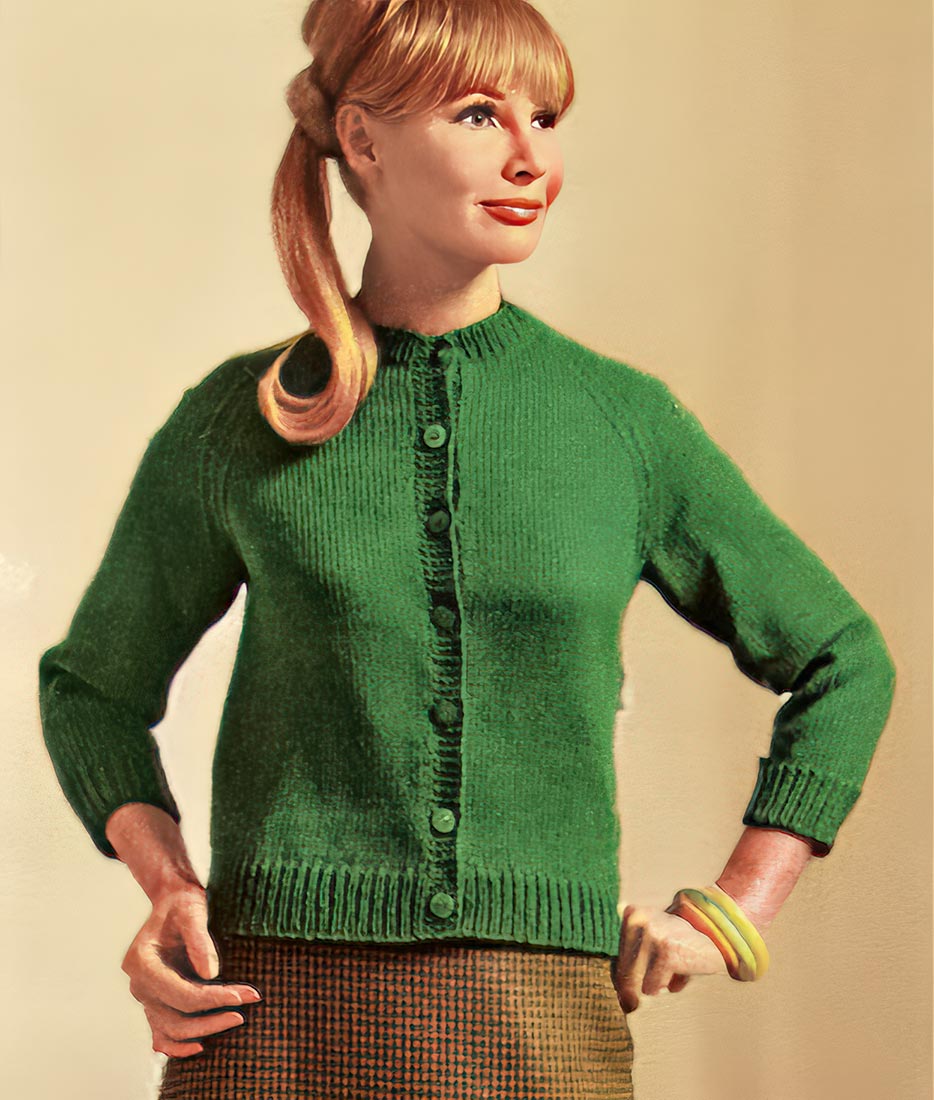 Round Neck Cardigan Pattern