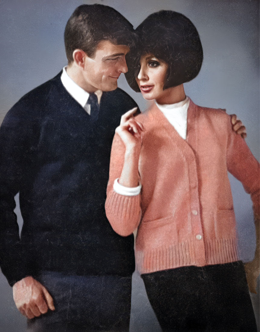 Modèle de cardigan à col en V