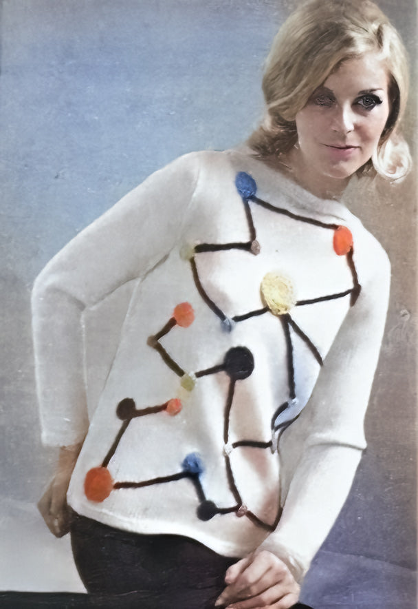 Modèle de pull Op-Art