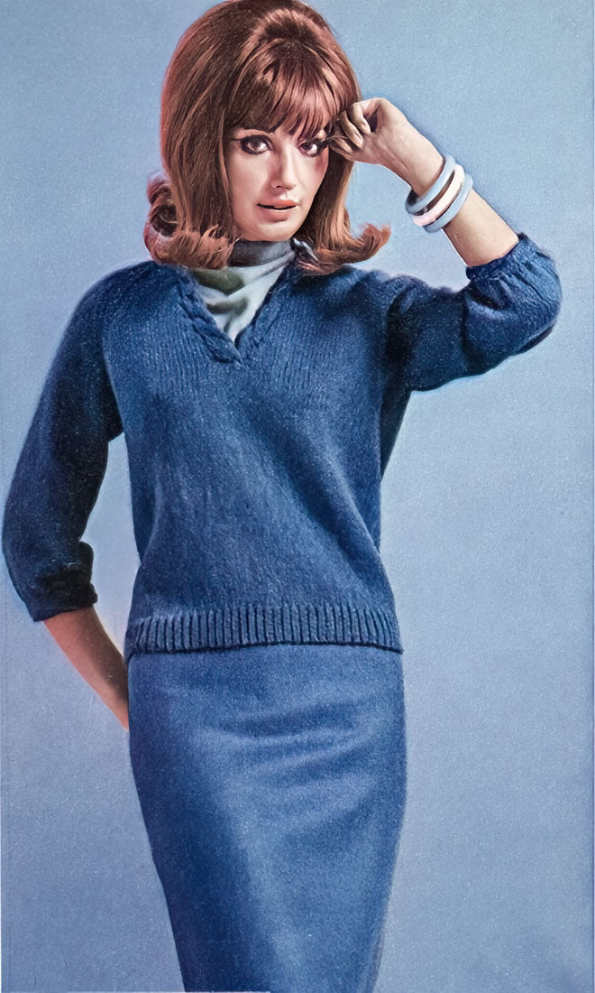 Ladies' Worsted Weight Cable Pullover Pattern