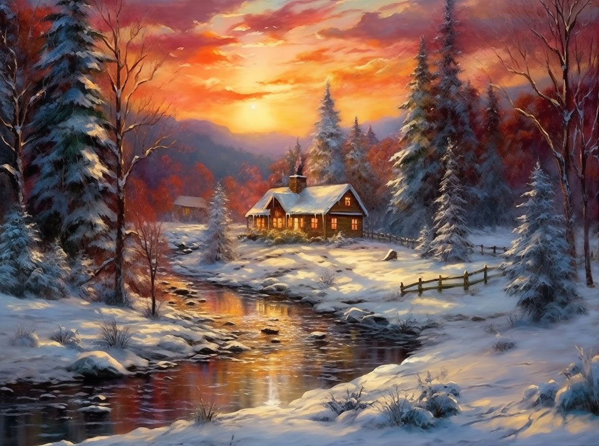 Snow Landscape Jigsaw Puzzle
