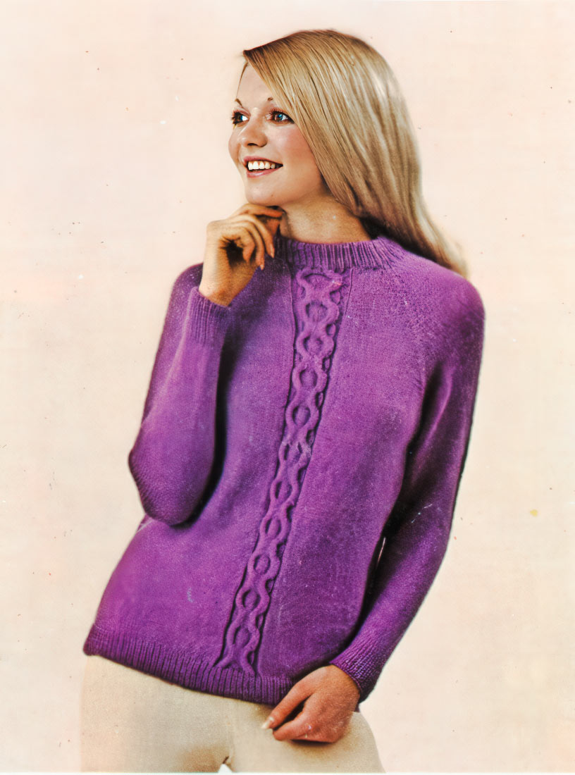 Patrón de jersey de ochos simulado