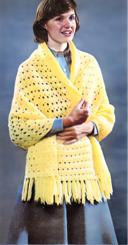 Patrón de estola de ganchillo