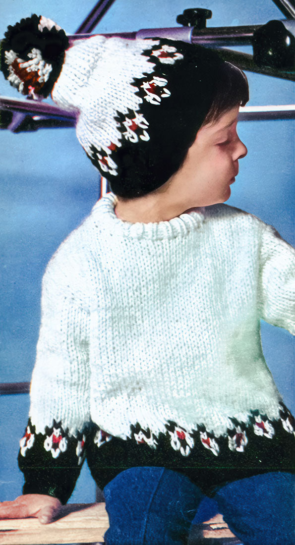 Patrón de jersey y gorra