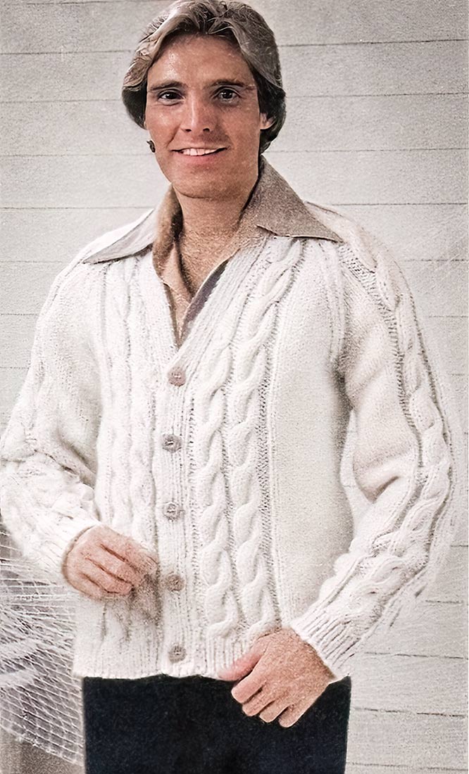 Bolero Cable V-Neck Pattern