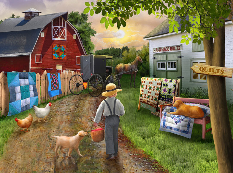 Country Sunset Jigsaw Puzzle