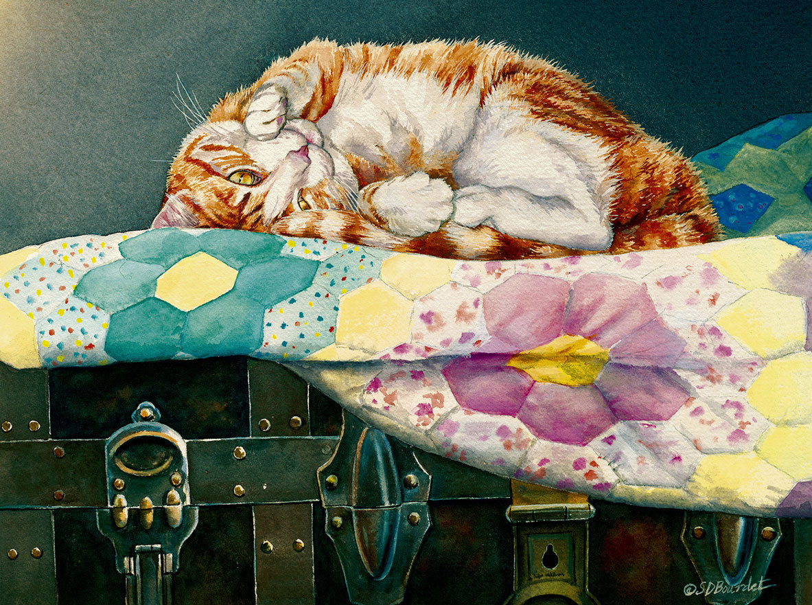 Comfortable Cat Jigsaw Puzzle