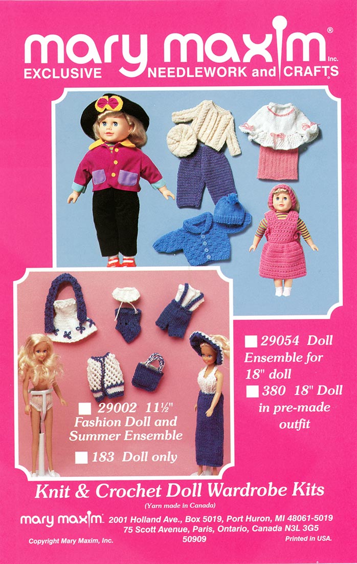 Doll Wardrobe For 18" Doll Pattern