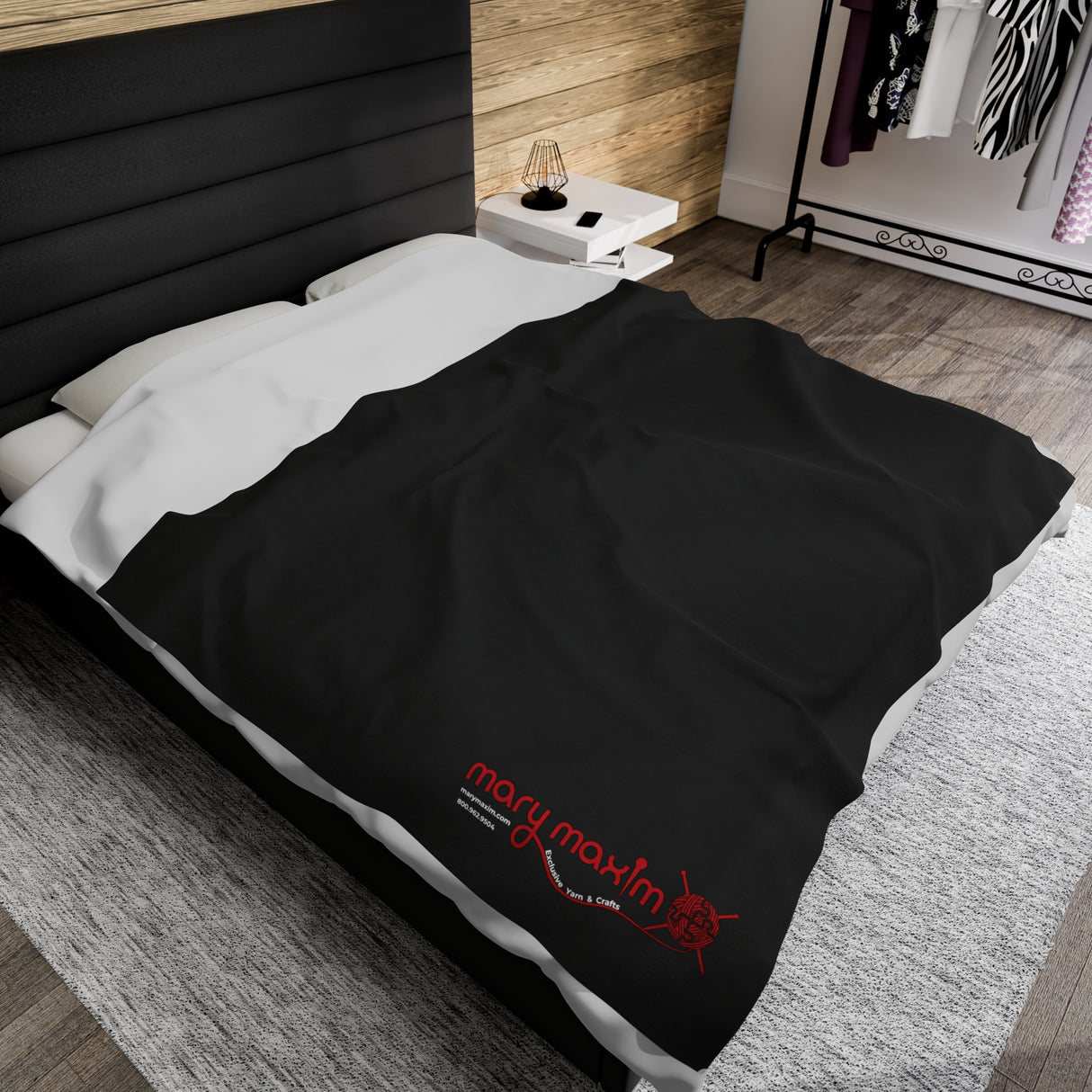 Mary Maxim Velveteen Plush Blanket