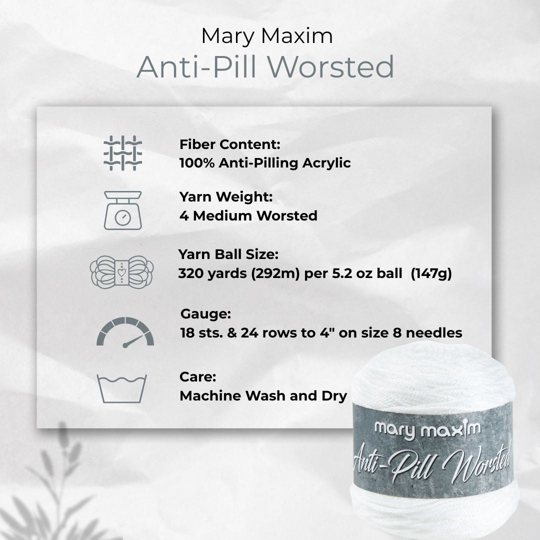 Mary Maxim Anti-Pill Worsted Yarn