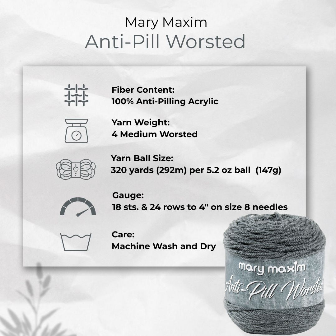 Mary Maxim Anti-Pill Worsted Yarn