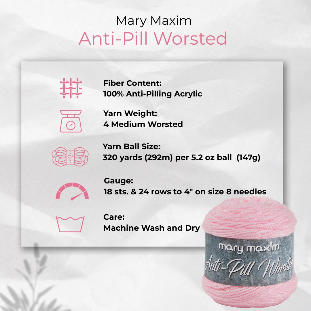 Mary Maxim Anti-Pill Worsted Yarn