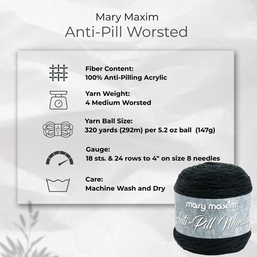 Mary Maxim Anti-Pill Worsted Yarn