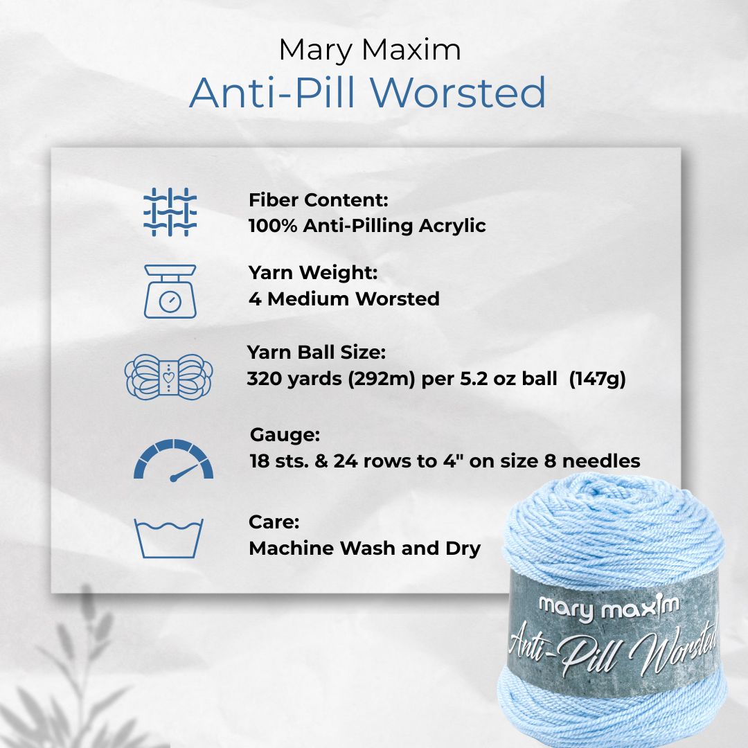 Mary Maxim Anti-Pill Worsted Yarn