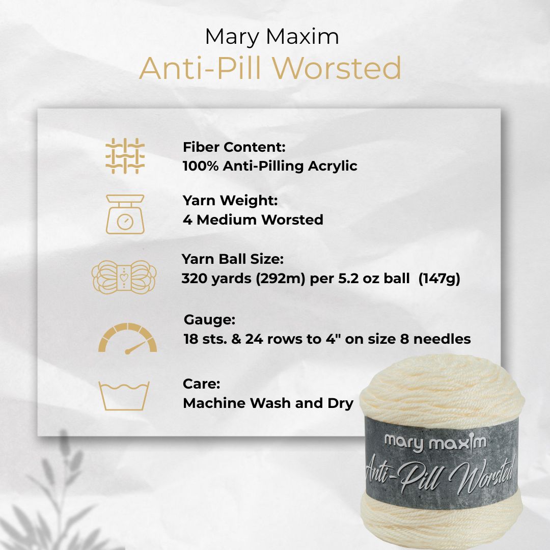 Mary Maxim Anti-Pill Worsted Yarn