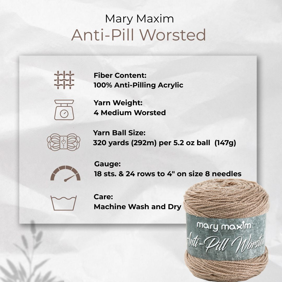 Mary Maxim Anti-Pill Worsted Yarn