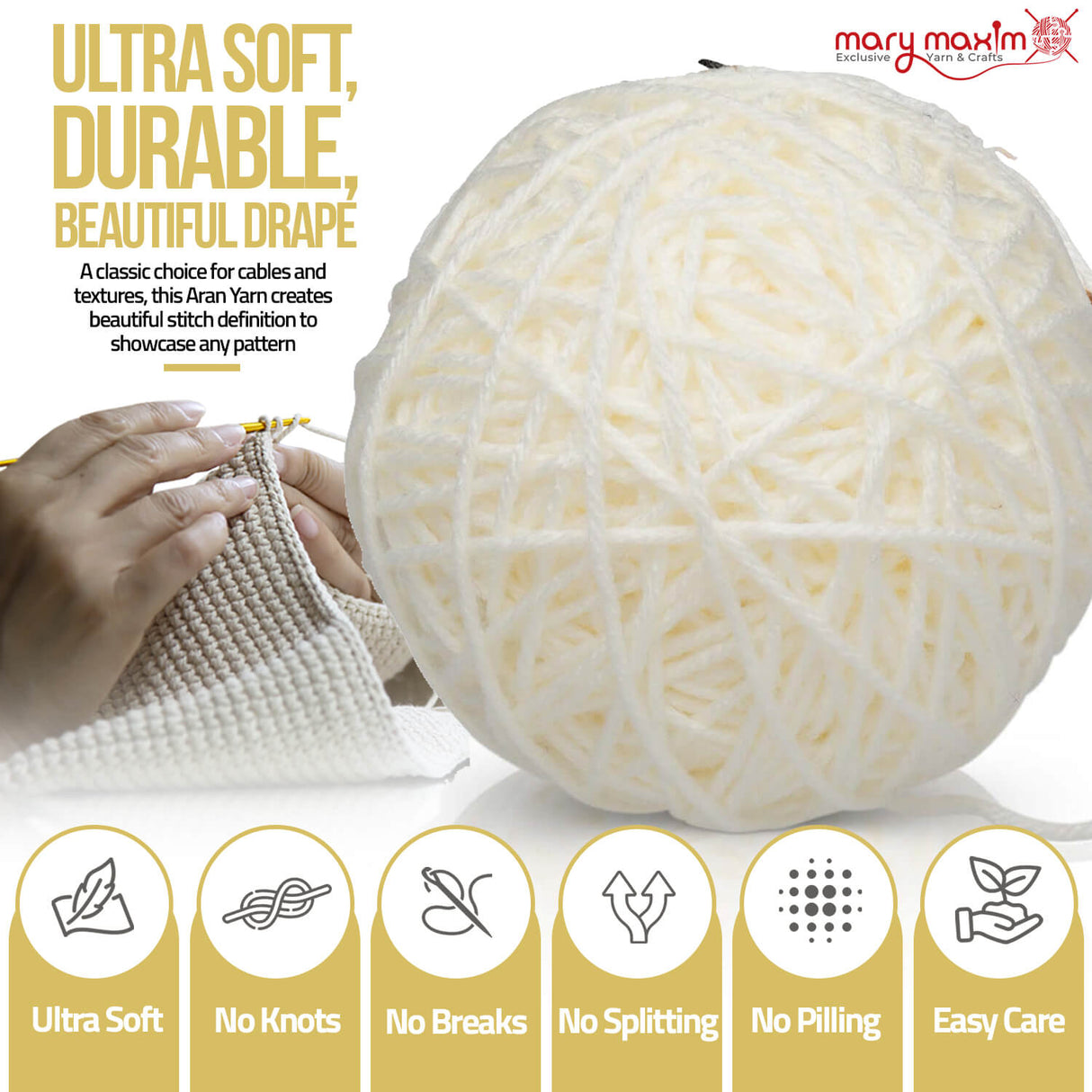 Mary Maxim Aran Irish Twist Yarn