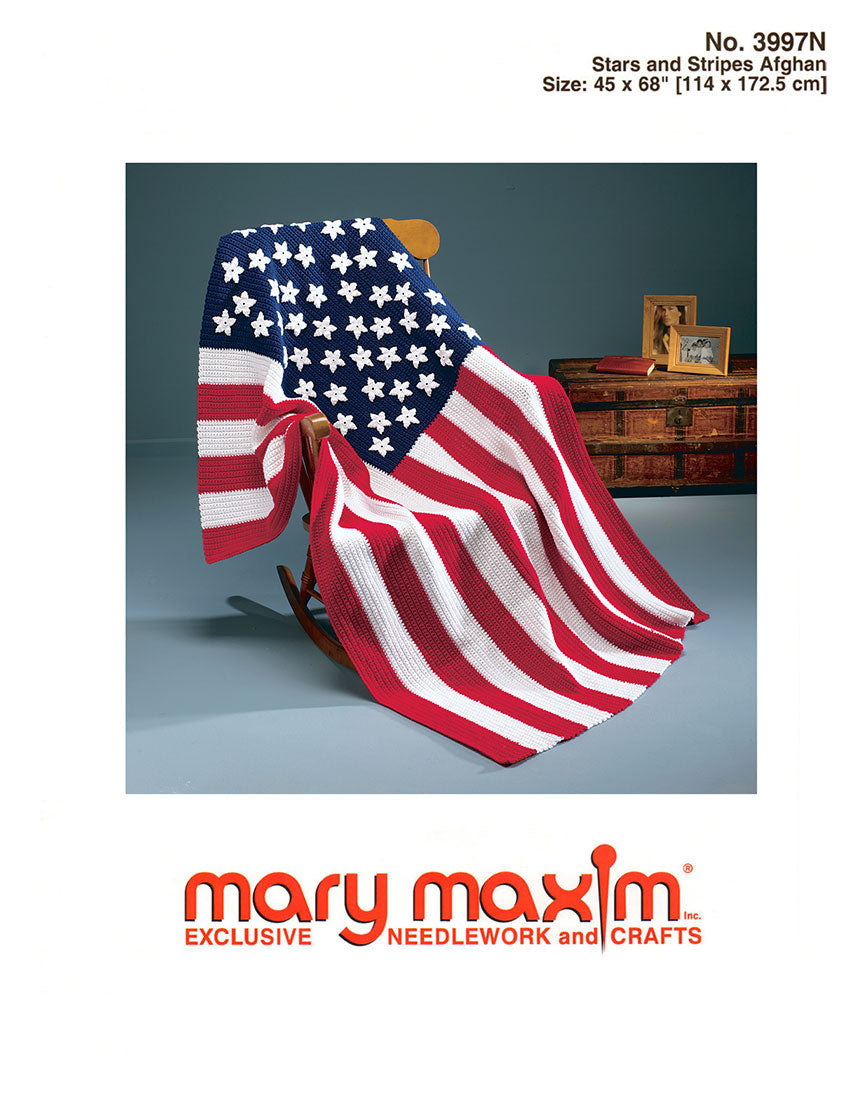 Patrón afgano de rayas y estrellas