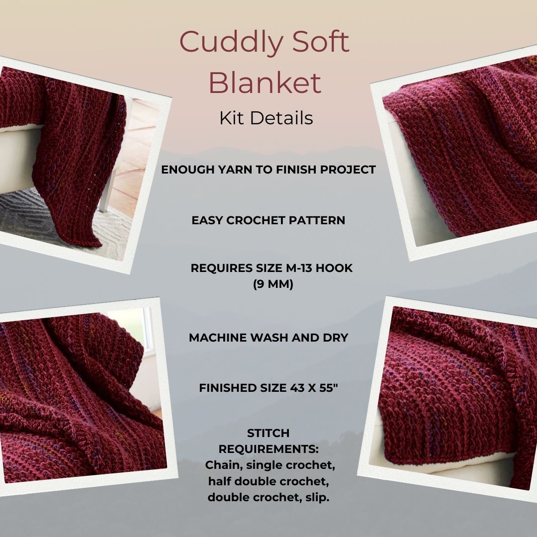 Couverture au crochet douce et câline