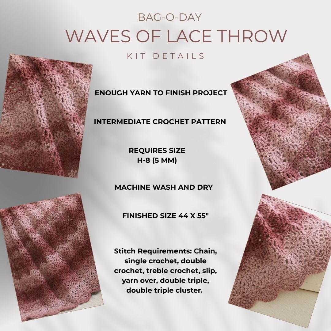 Waves of Lace Throw