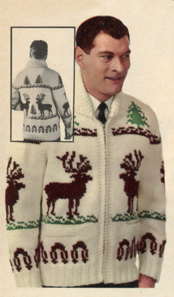 Reindeer Cardigan Pattern