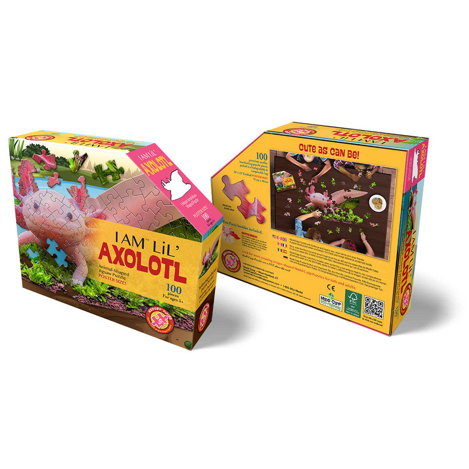 I Am Lil' Axolotl Shaped Jigsaw Puzzle