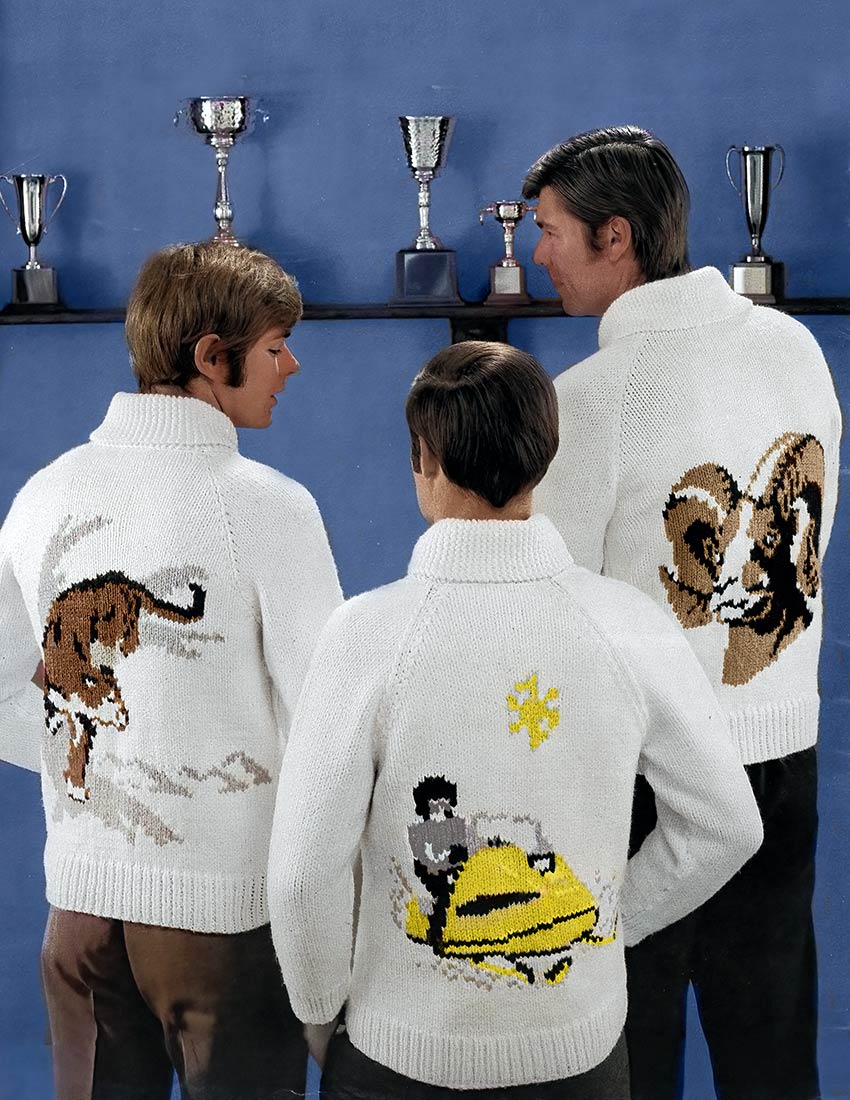 Patrón de cárdigan Ram para hombre o mujer