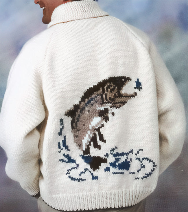 Men's Fish Cardigan Pattern