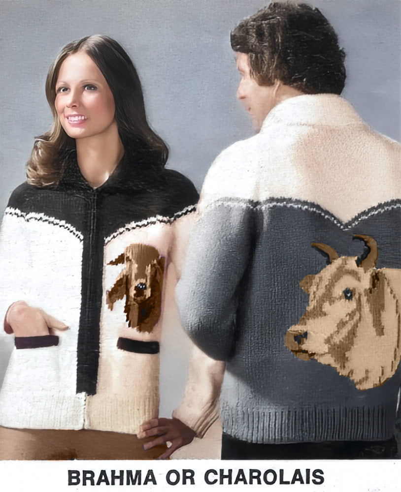 Patrón de cárdigan Brahma o Charolais para mujer o joven