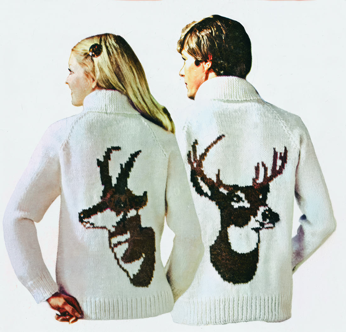 Men's or Ladies' Antelope Cardigan Pattern