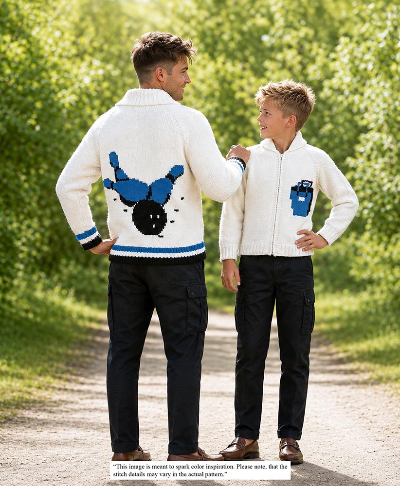 Child's Bowling Cardigan Pattern