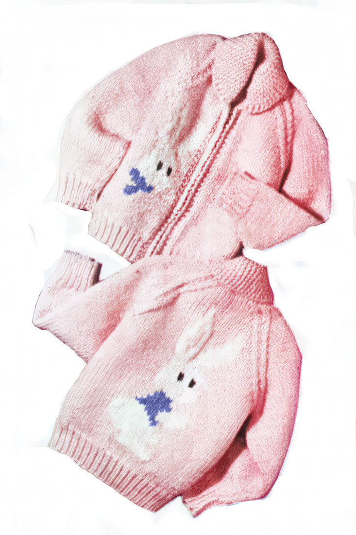 Patrón de cárdigan de conejito para niños