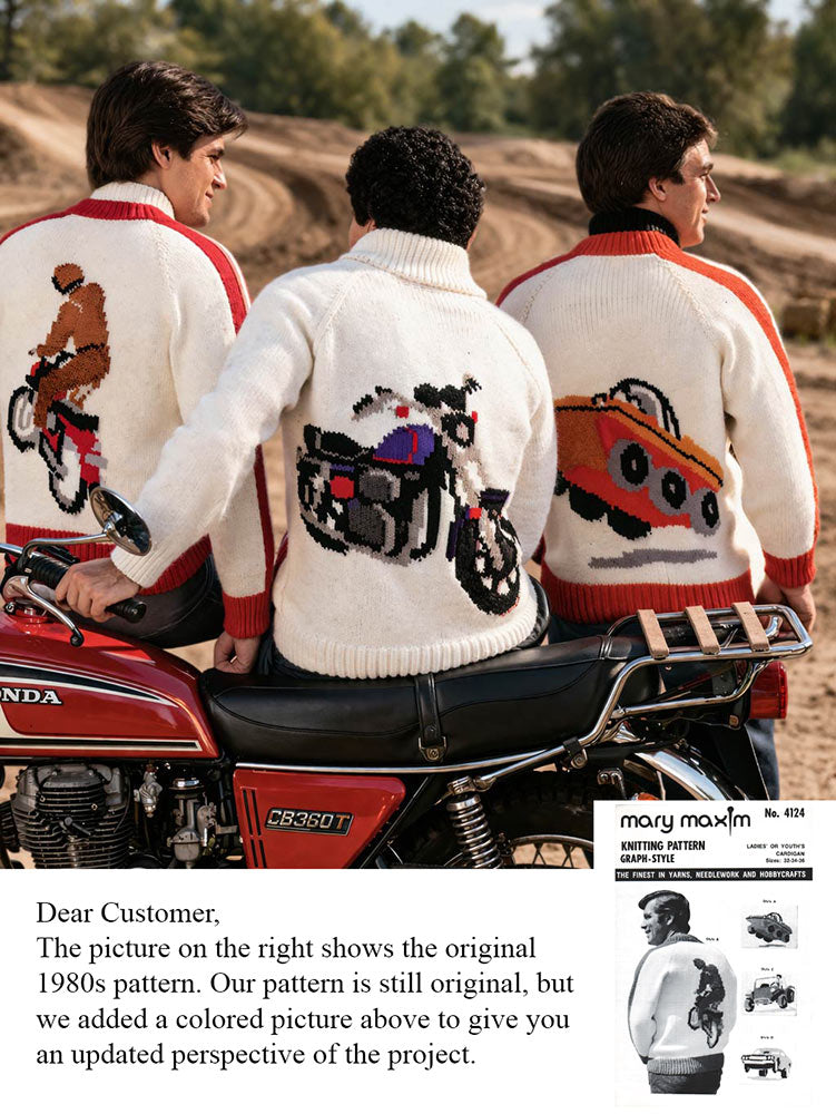 Ladies' or Youth's Recreational Vehicles Cardigan Pattern