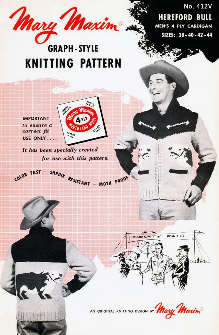 Hereford Bull Cardigan Pattern