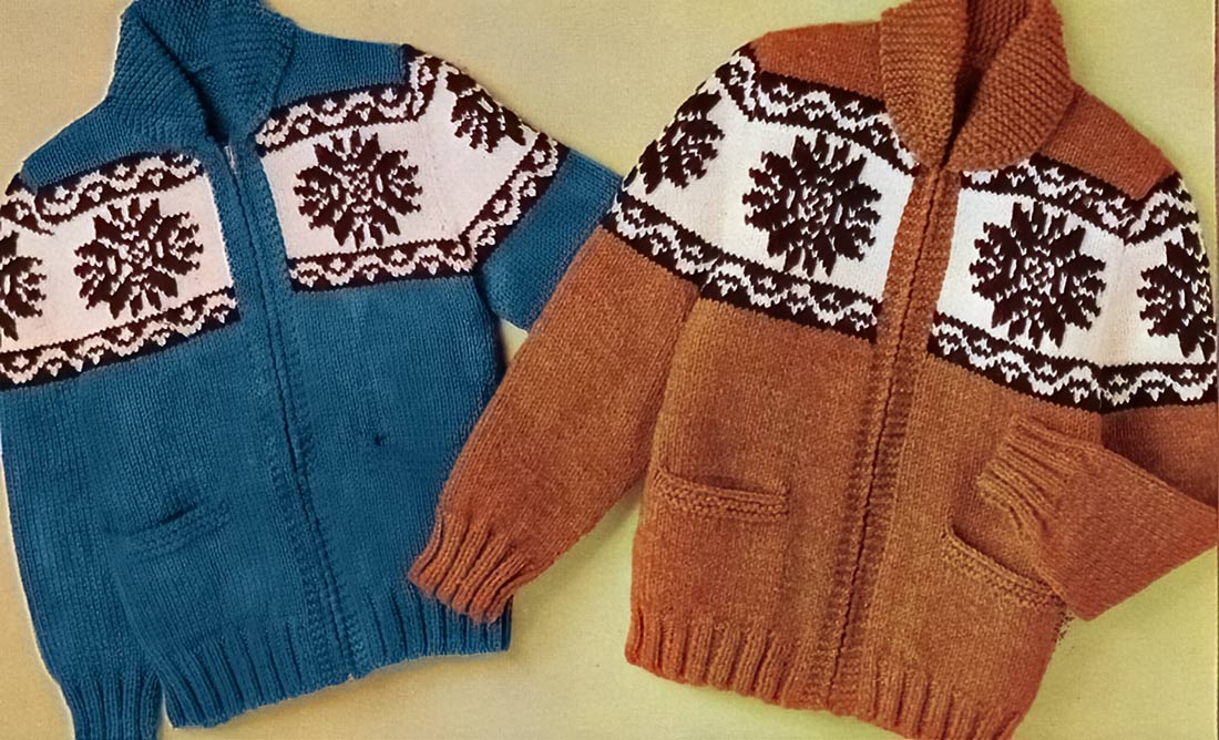 Ladies' or Youth Northern Stars Cardigan Pattern