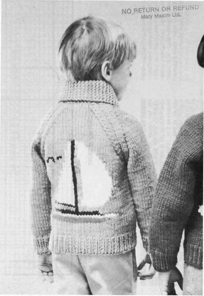 Child's Sailboat Cardigan Pattern