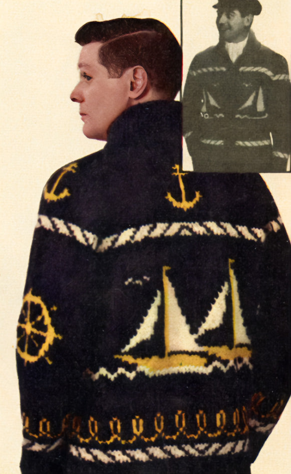 Patron de cardigan Sailing Time pour hommes