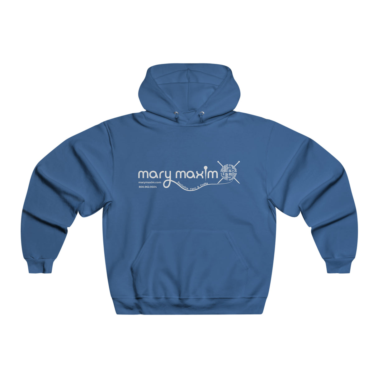 Mary Maxim Hoodie - White & Black Logo - Unisex