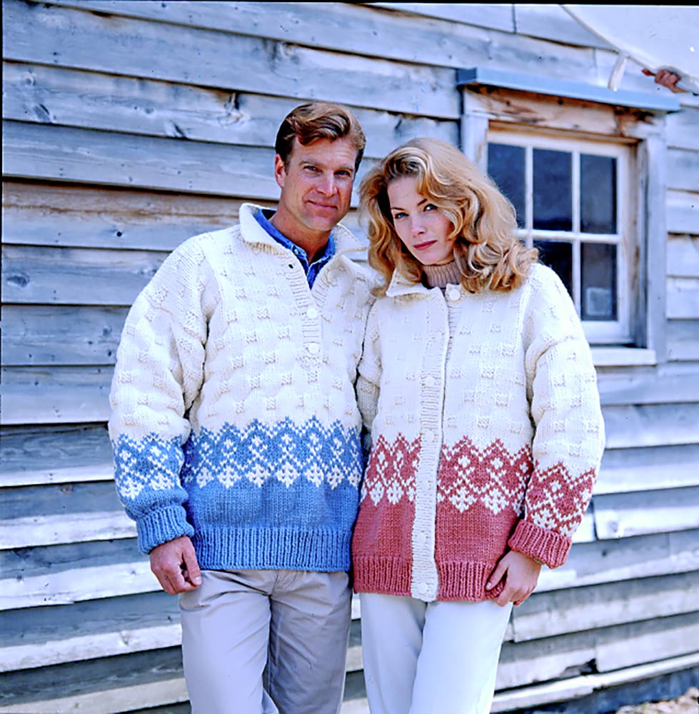 Pullover with Fair Isle Border Pattern