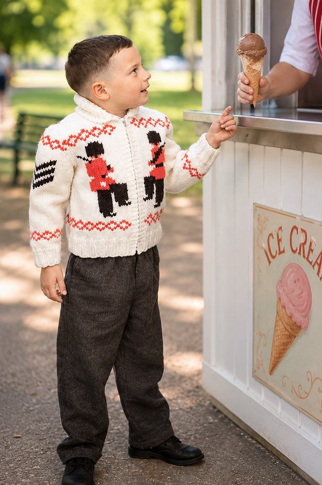 Soldier Boy Cardigan Pattern