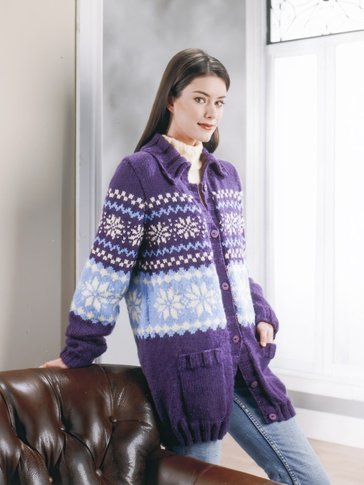 Snuggly Snowflake Cardigan Pattern