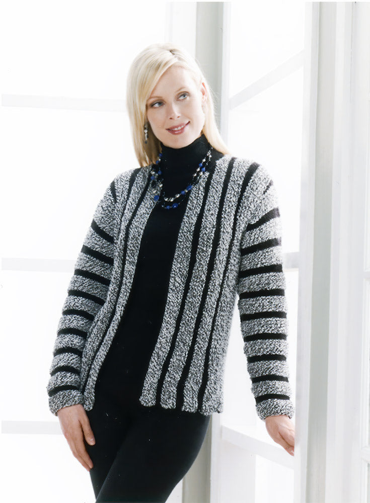 Striped Ragg Cardigan Pattern